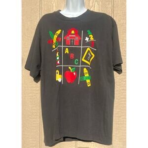 Vintage Rare 1990 Vicki Melhart  School Teacher Tee Single Stitch Adult XL